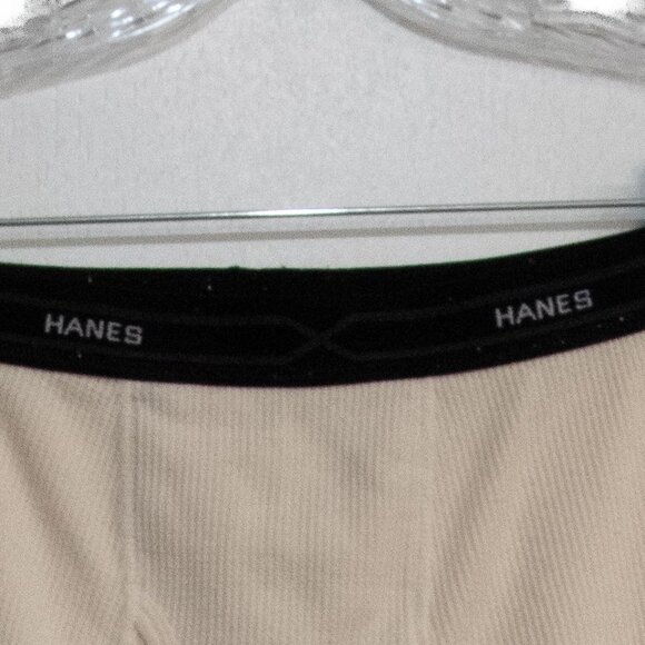 Hanes Thermal Long Underwear Pants Beige Size M Cotton Blend - Picture 2 of 8